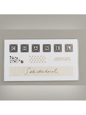 Chanel keyboard sticker sheet